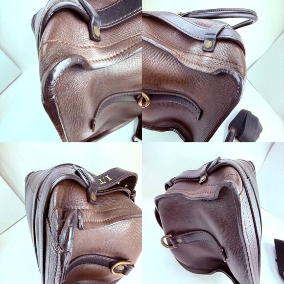 Louis Vuitton Vintage Utah Brown Leather Sac Weekender Travel Bag - Picture 16 of 16